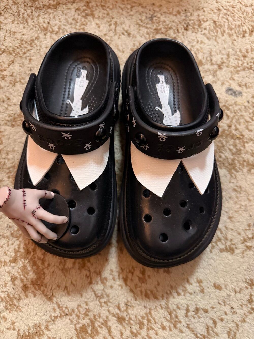 Wednesday x Crocs Stomp Platform Clog - Black / W6 - M4